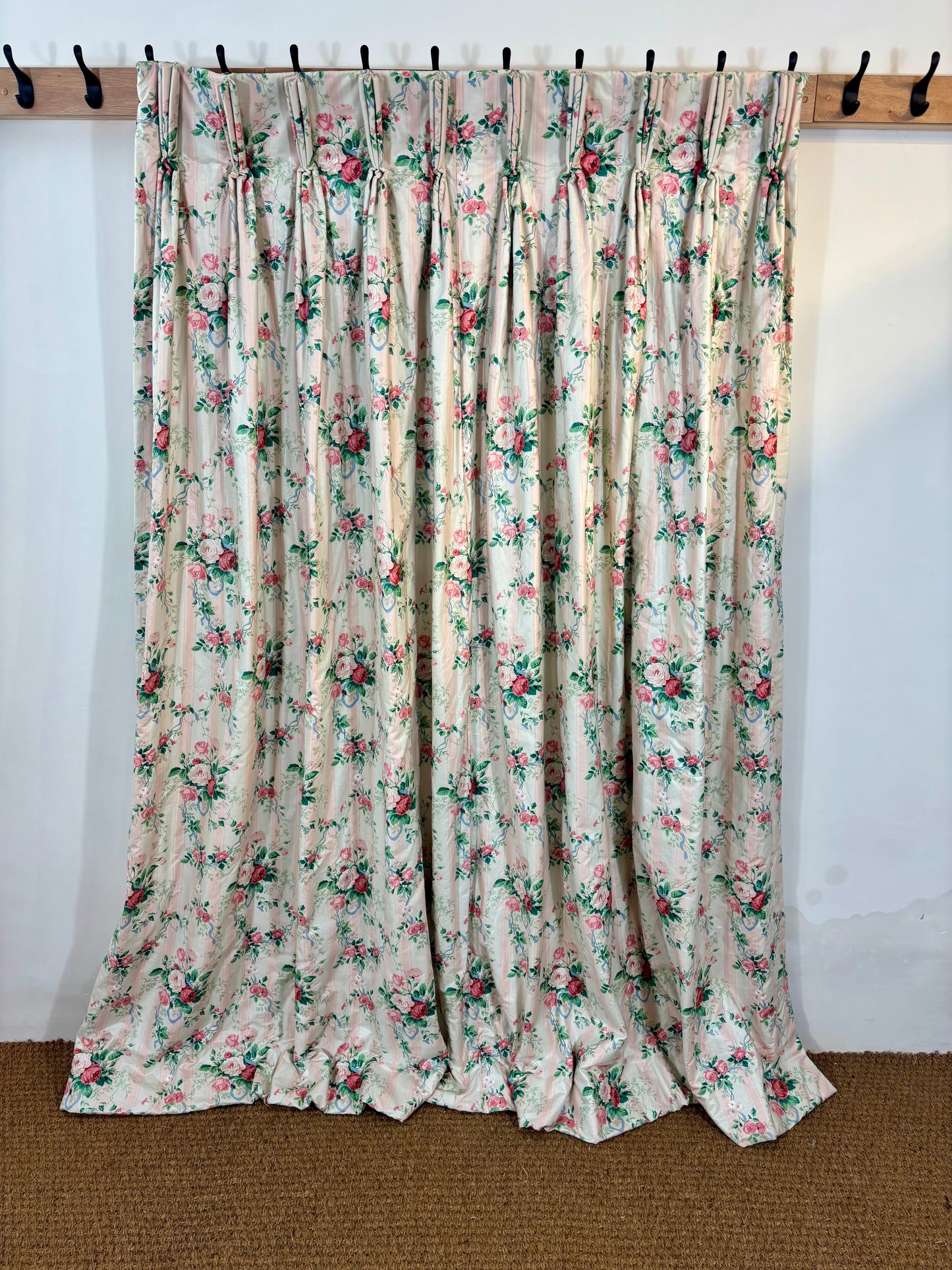 Rose and Ribbon - Vintage Chintz Curtains