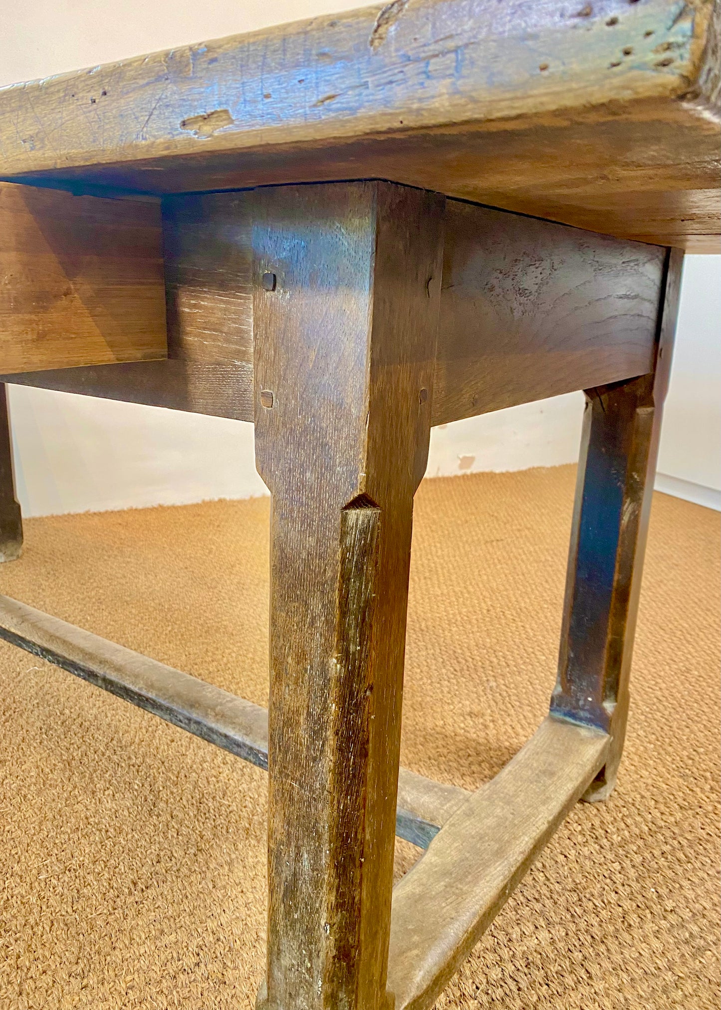 French Oak and Maple Kitchen Table