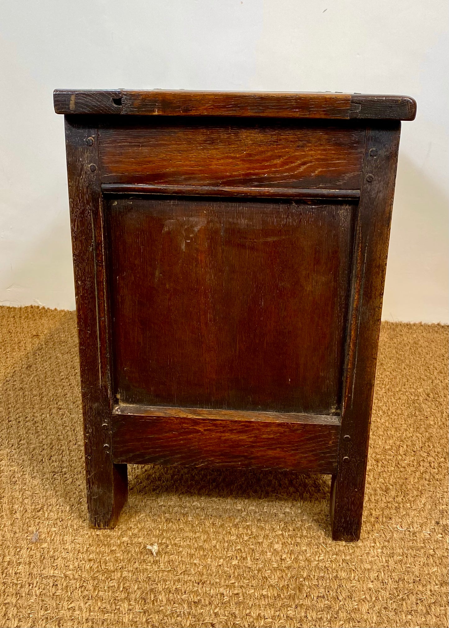 Small Oak Coffer - with key and working lock