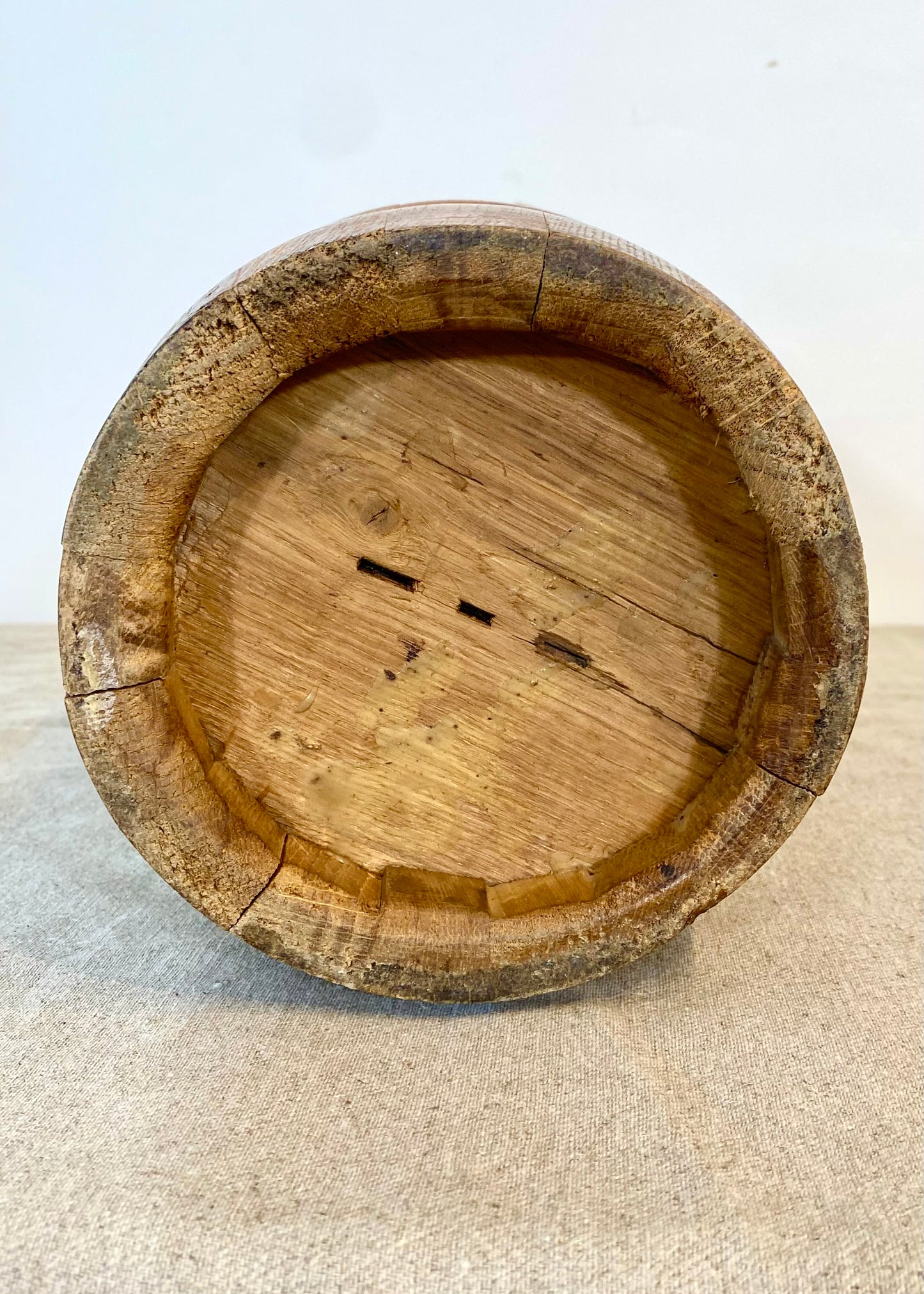 Oak and Brass Bucket