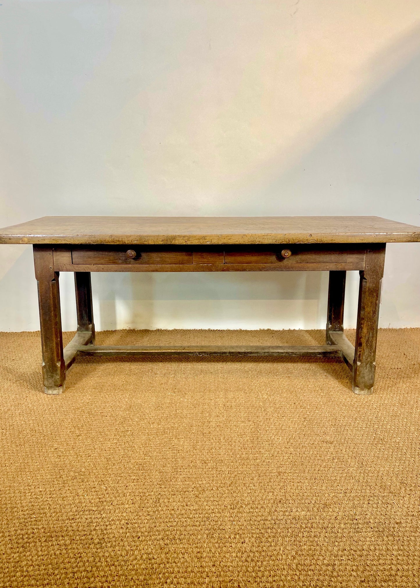 French Oak and Maple Kitchen Table