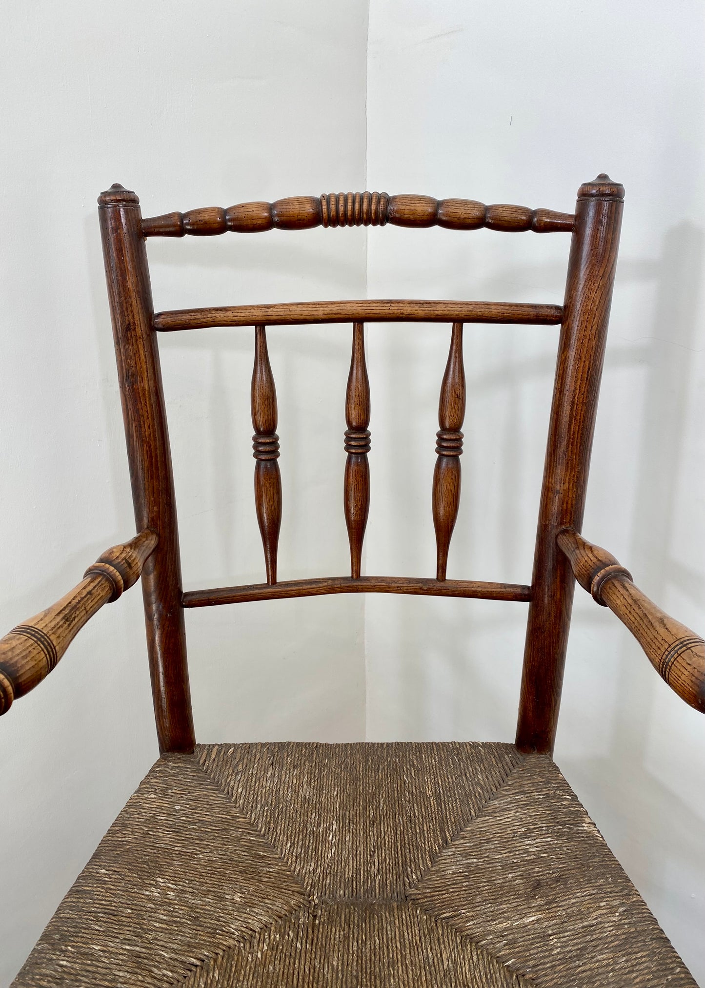 Ash and Rush Seated Chair