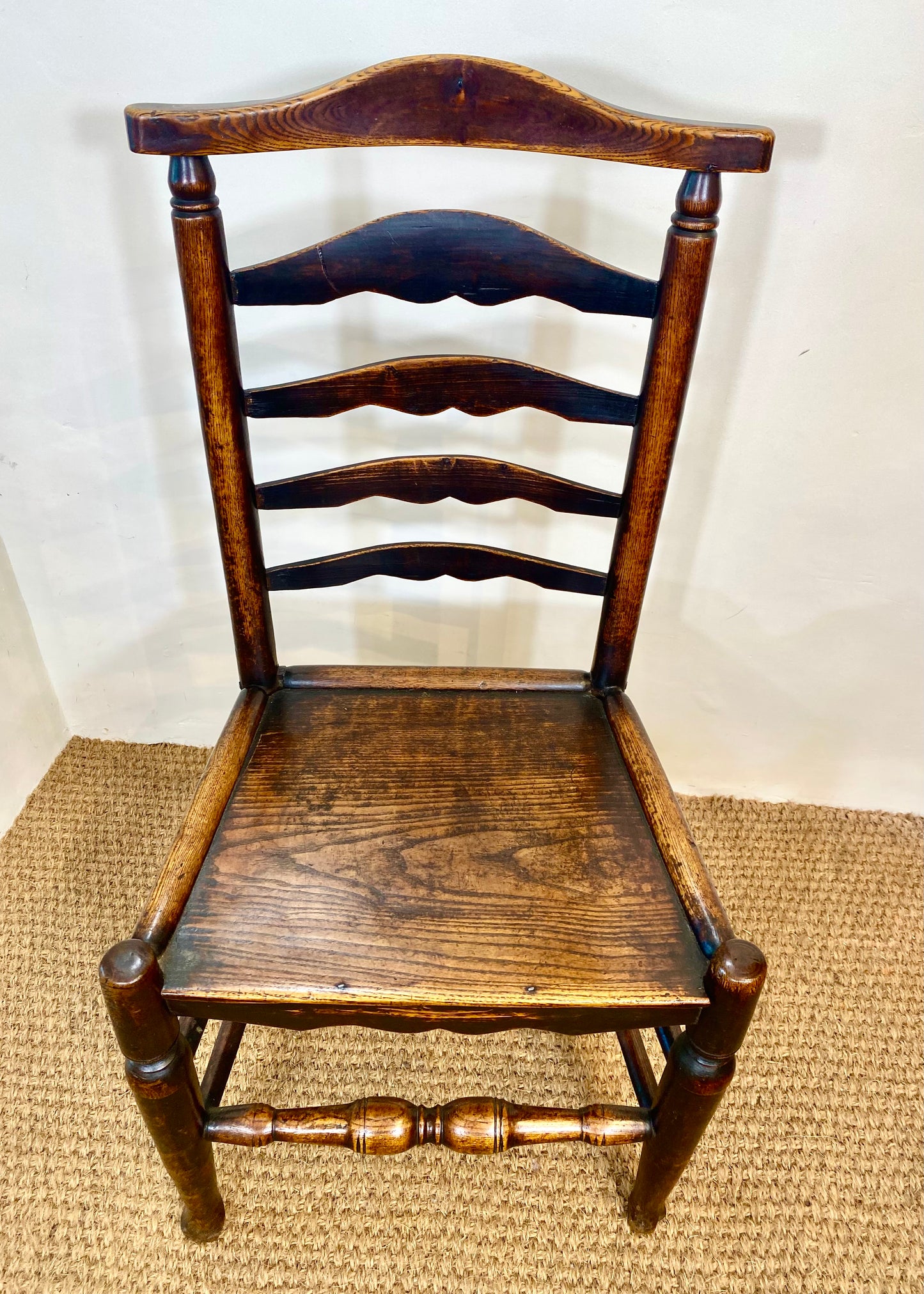 Ash and Elm Ladder Back Chair c1810