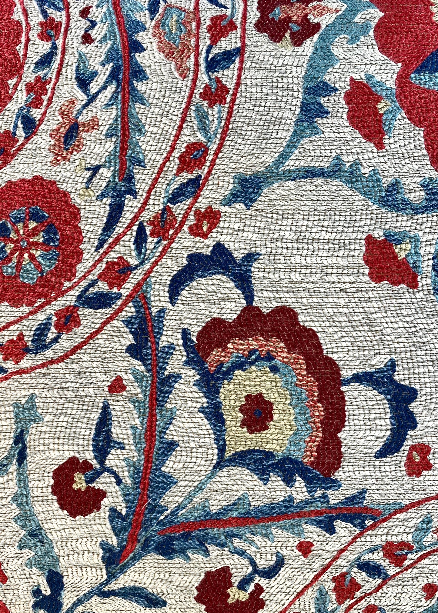 "Anthos" by Sanderson Suzani Piped Cushion