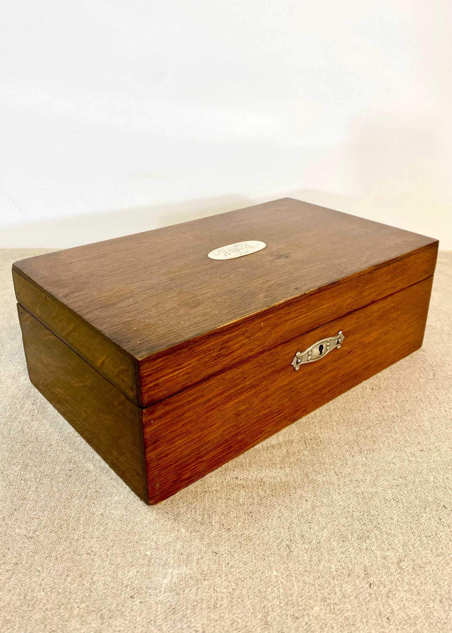 Small Oak Box - dated 1916