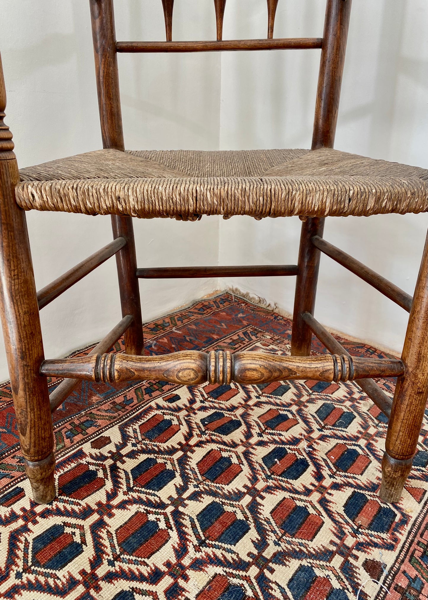 Ash and Rush Seated Chair