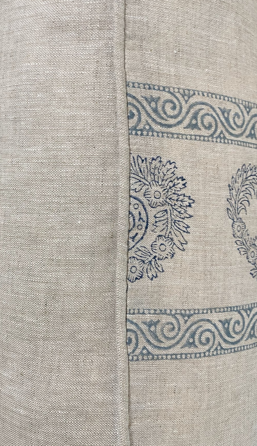 Block Print Styled Paisley Cushion