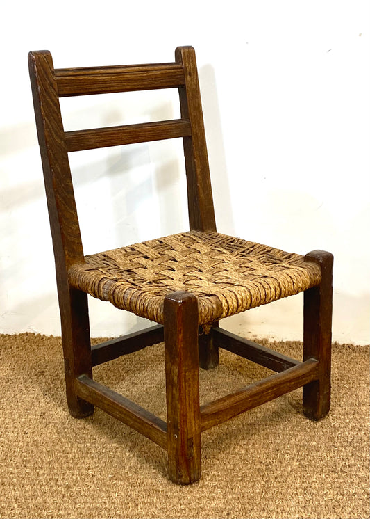 Irish Georgian Oak Childs Chair