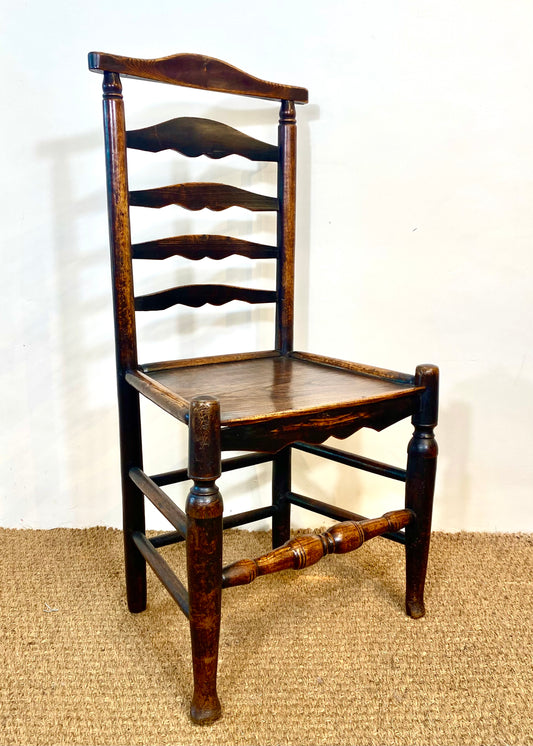 Ash and Elm Ladder Back Chair c1810