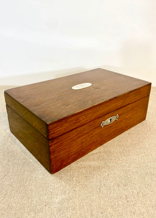 Small Oak Box - dated 1916