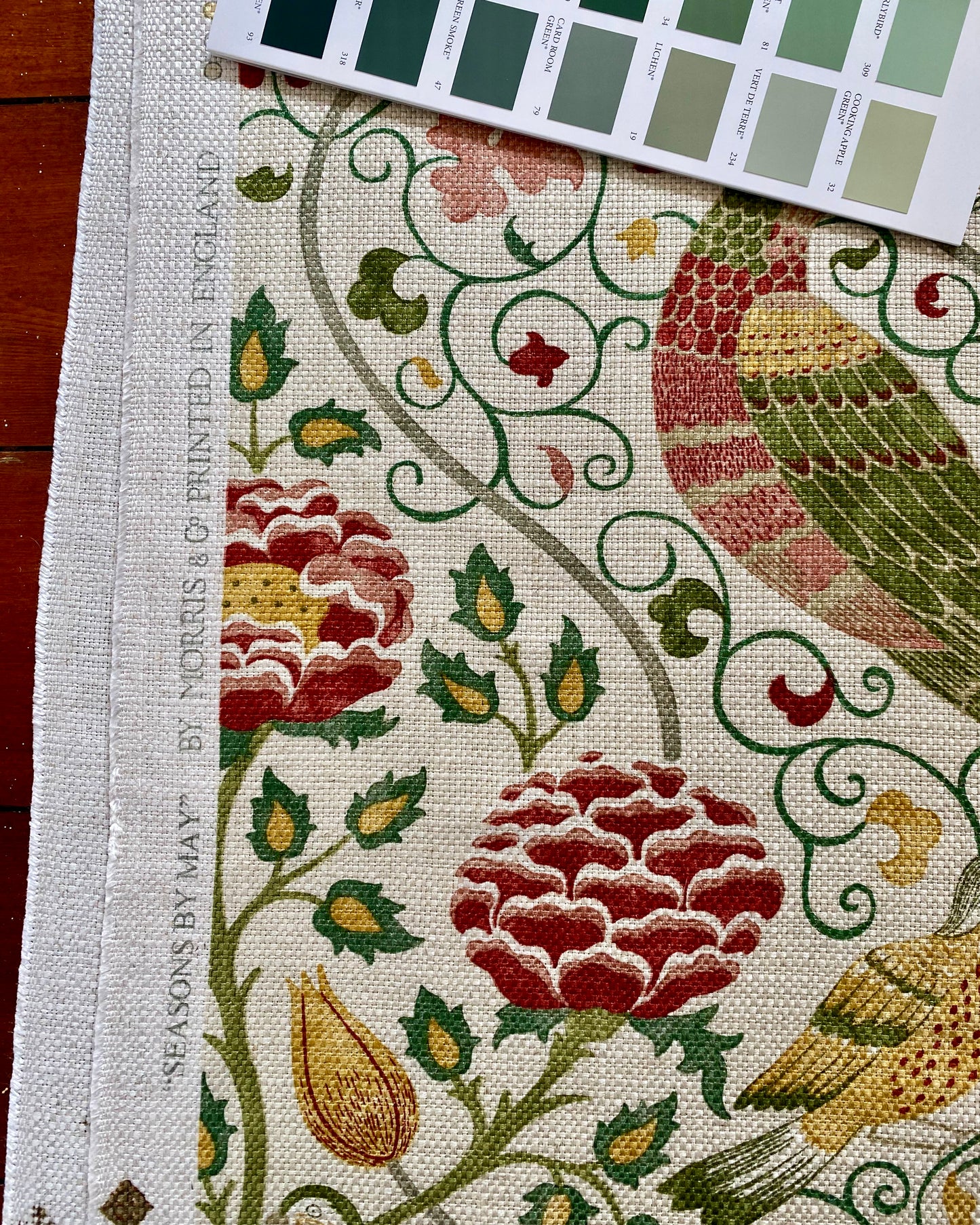 Sanderson - "Seasons by May" by Morris and Co