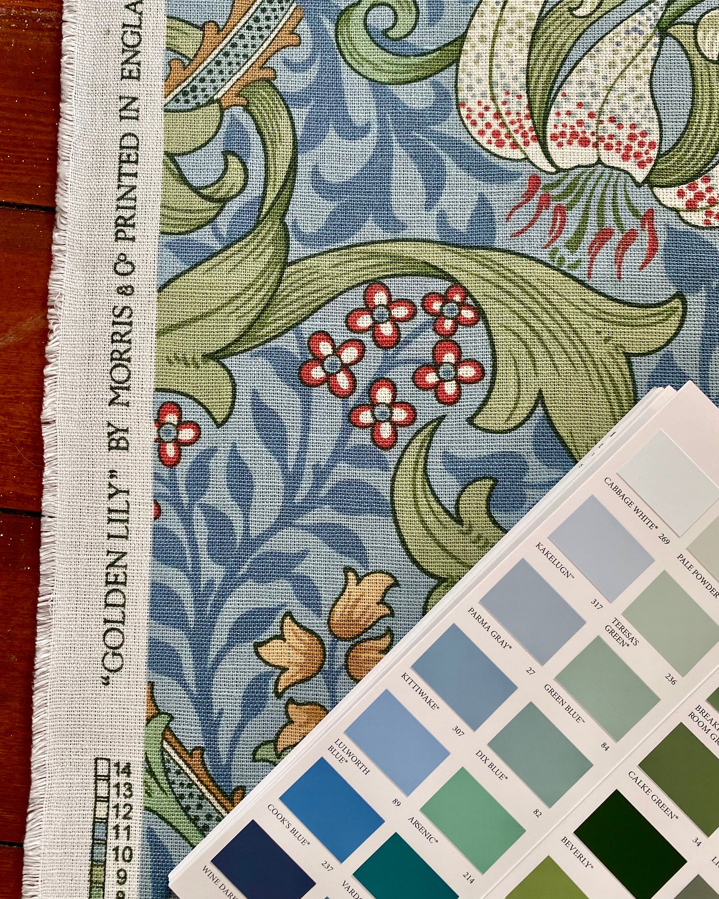 Sanderson - "Golden Lily" by Morris & Co