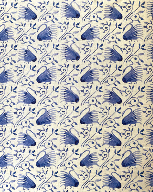 Sanderson - Swans Delft Blue